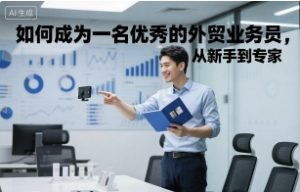 如何成为一名优秀的外贸业务员,从新手到专家-七量思维