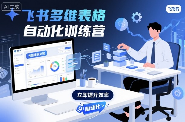 飞书多维表格自动化训练营，手把手教你告别重复处理，用多维表格开启高效办公新模式-七量思维