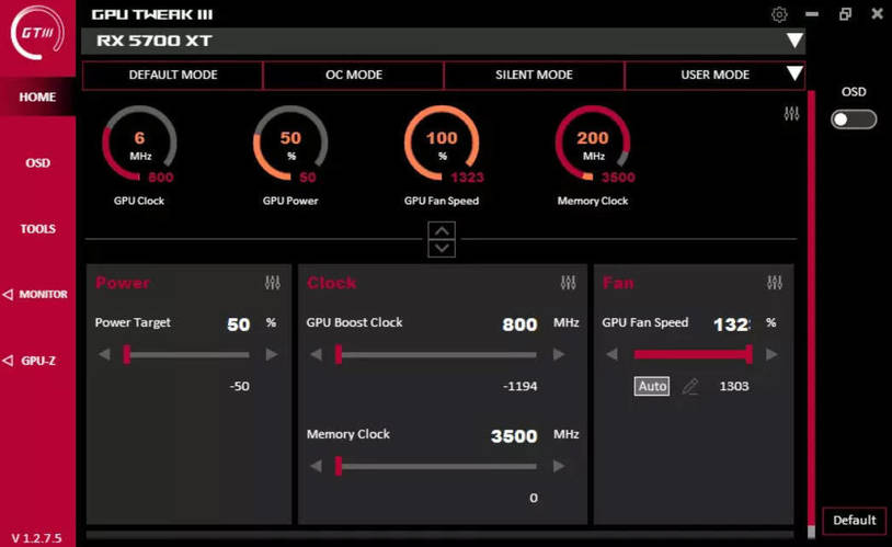 显卡超频GPU Tweak III v2.0.6.1-七量思维