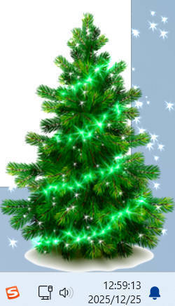 给你发圣诞树了 桌面小挂件-七量思维