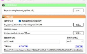 抖音短视频音频提取-七量思维