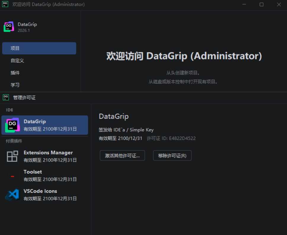 DataGrip v2026.1.0 高级版-七量思维