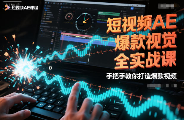 短视频AE爆款视觉全实战课，手把手教你打造爆款视频-七量思维