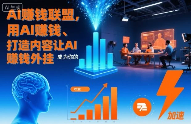 【精】AI賺钱联盟，用AI賺钱、打造内容让AI成为你的賺钱外挂-七量思维