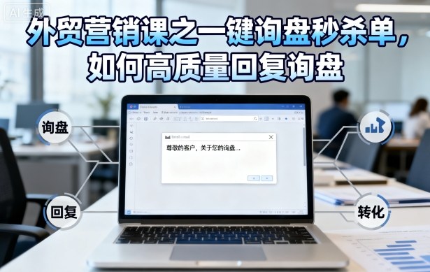 外贸营销课之一键询盘秒杀单，如何高质量回复询盘-七量思维