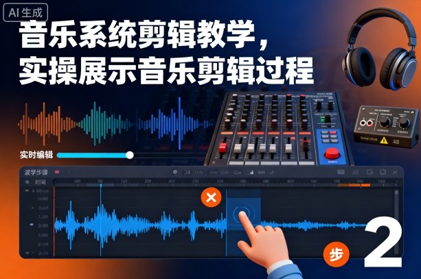 音乐系统剪辑教学，实操展示音乐剪辑过程-七量思维
