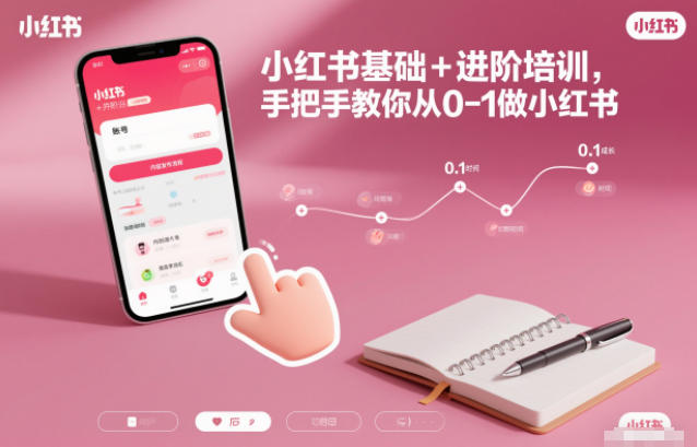 小红书基础+进阶培训,手把手教你从0-1做小红书-七量思维