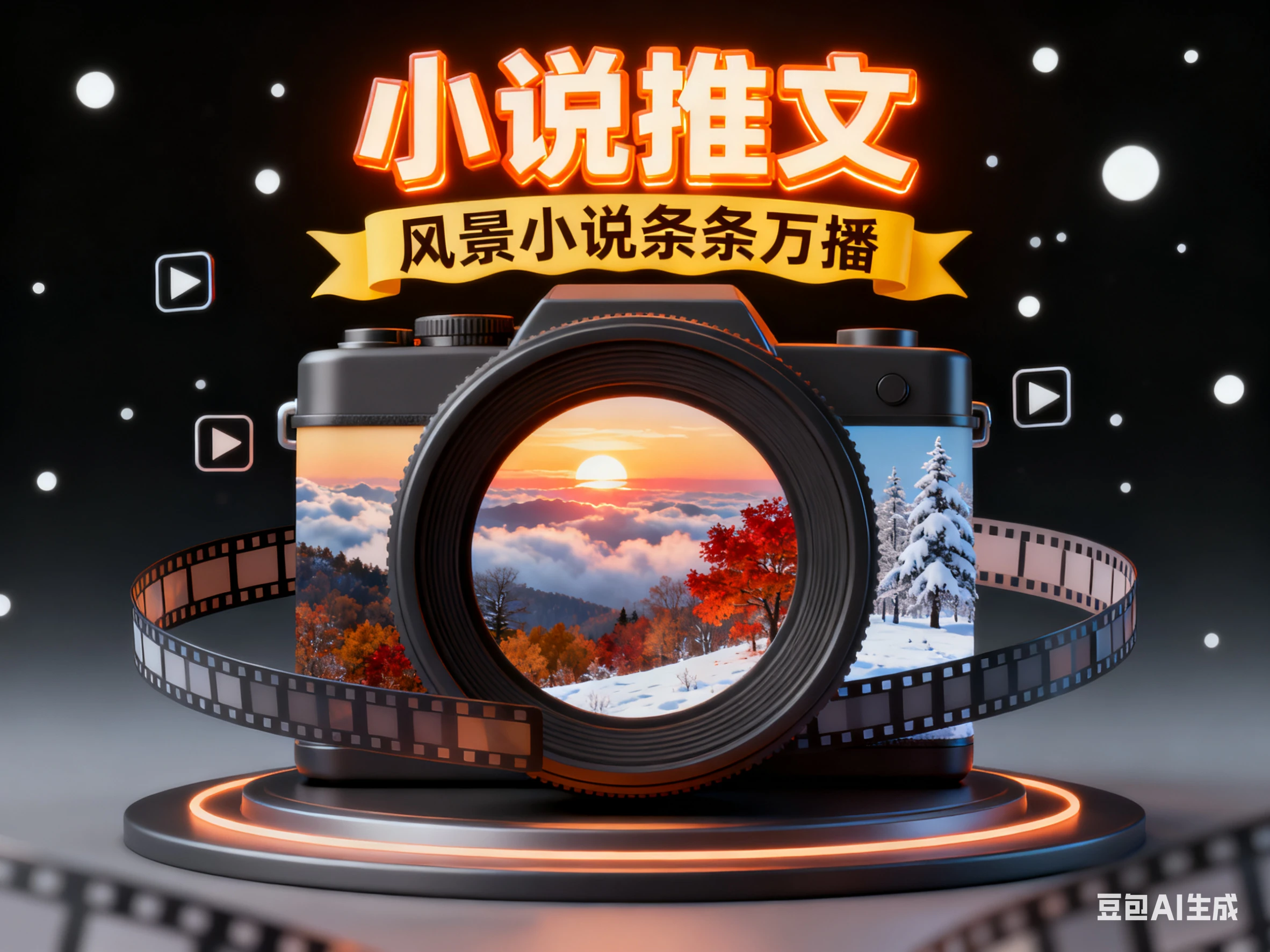 小说推文 风景小说条条万播-七量思维