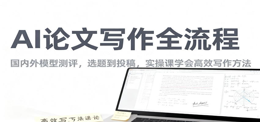 AI论文写作全流程，国内外模型测评，选题到投稿，实操课学高效写作方法-七量思维