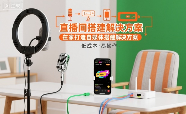 直播间搭建解决方案,在家打造自媒体搭建解决方案-七量思维