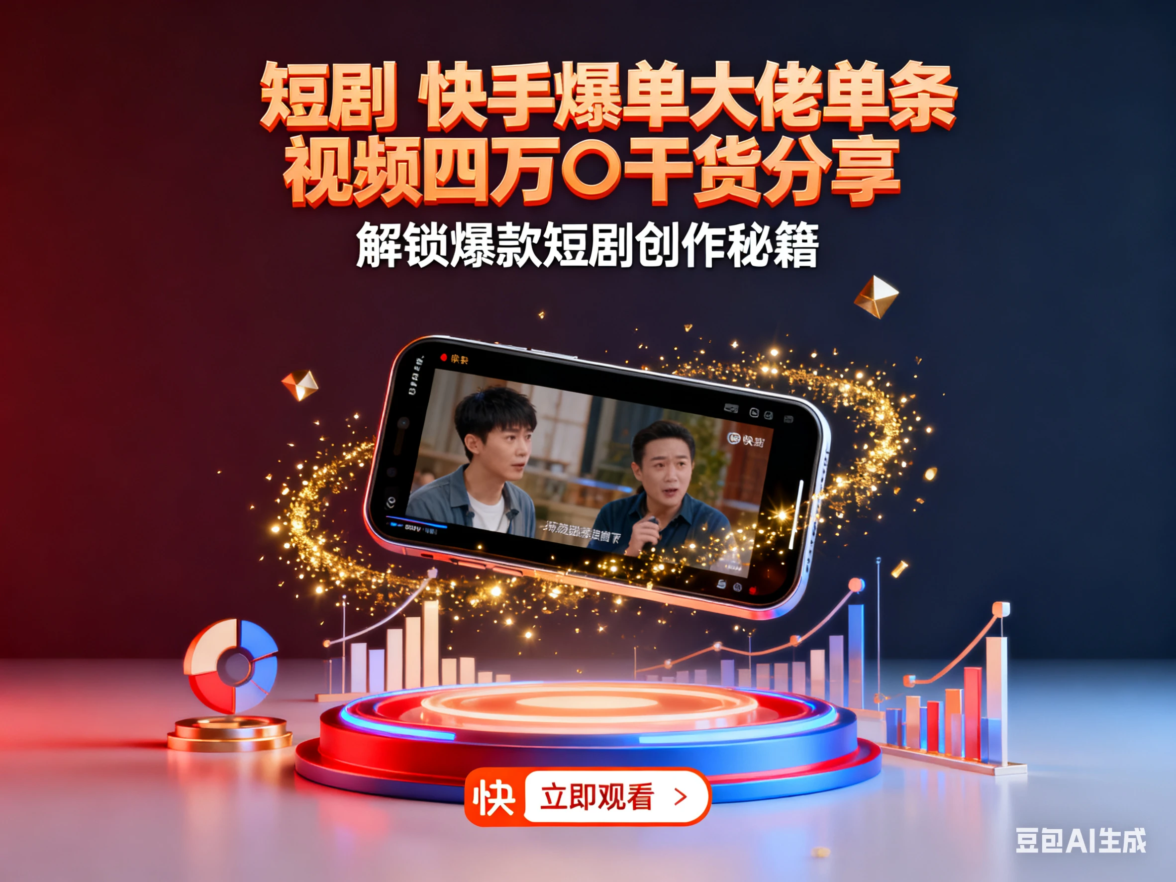 短剧 快手爆单大佬单条视频四万➕干货分享-七量思维