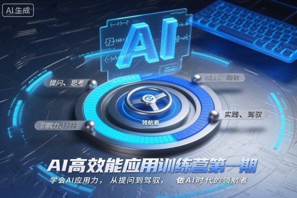 AI高效能应用训练营第一期，学会AI应用力，从提问到驾驭，做AI时代的领航者-七量思维