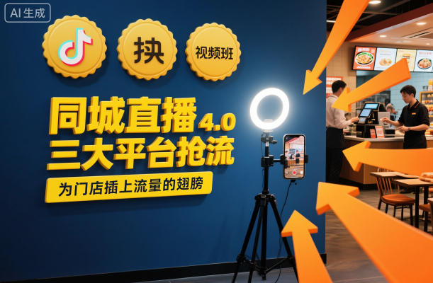 同城直播实操班4.0，三大平台抢流，为门店插上流量的翅膀-七量思维