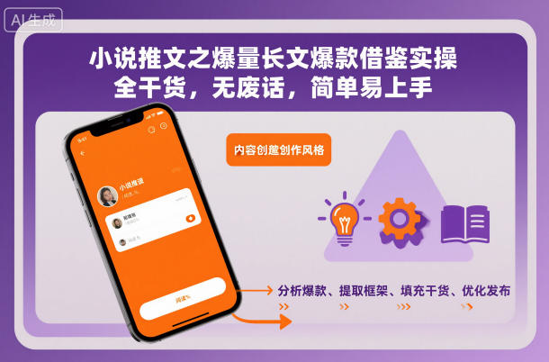 小说推文之爆量长文爆款借鉴实操，全干货，无废话，简单易上手-七量思维