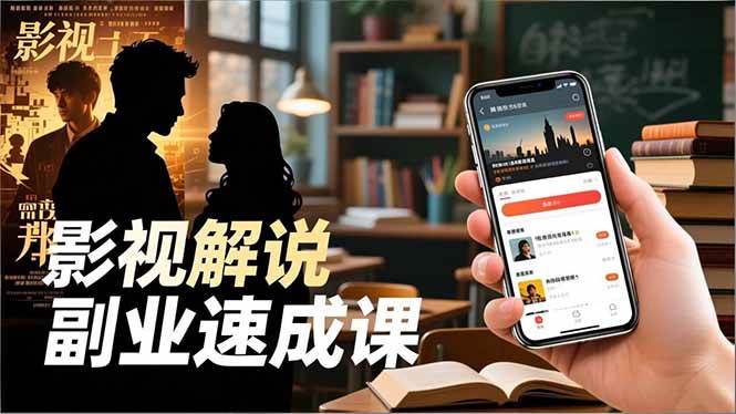 （16740期）Tk影视解说副业速成课，软件安装、全流程实操、爆款预设，新手两周变现-七量思维