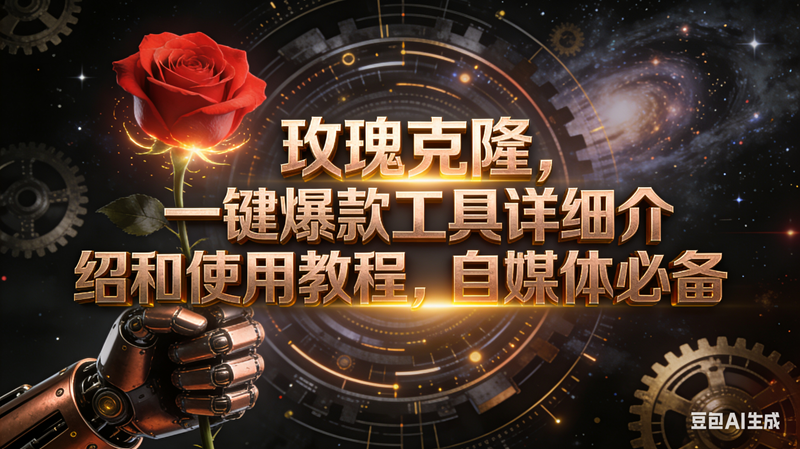 （16792期）玫瑰克隆工具，自媒体必备，一键爆款工具详细介绍和使用教程-七量思维