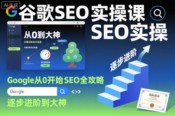 谷歌SEO实操课，Google从0开始SEO全攻略，逐步进阶到大神-七量思维