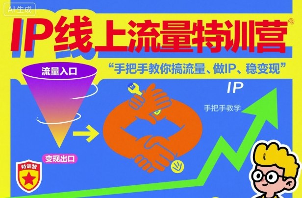 IP线上流量特训营，手把手教你搞流量、做IP、稳变现-七量思维