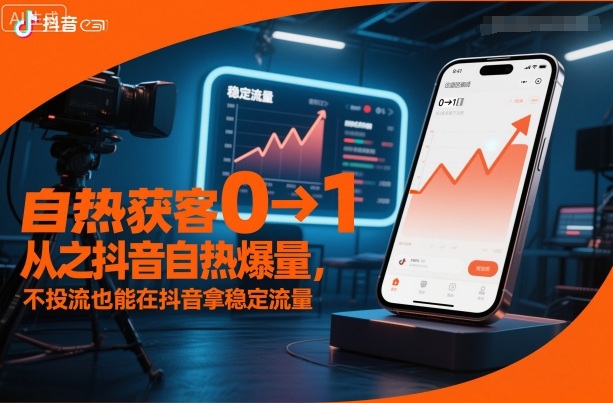 自热获客从0到1之抖音自热爆量,不投流也能在抖音拿稳定流量-七量思维