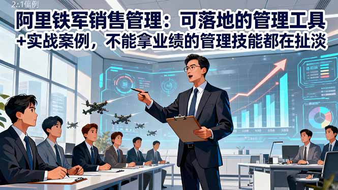 阿里铁军销售管理:可落地的管理工具+实战案例,不能拿业绩的管理都在扯淡-七量思维