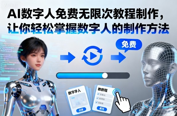 AI数字人免费无限次教程制作,让你轻松掌握数字人的制作方法-七量思维