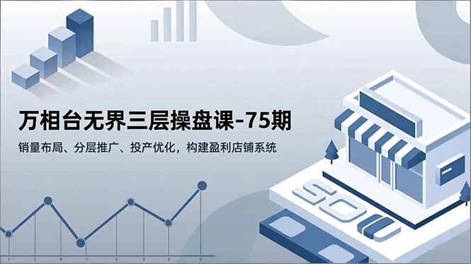 （16769期）万相台无界三层操盘课-75期，销量布局、分层推广、投产优化，构建盈利店铺系统-七量思维