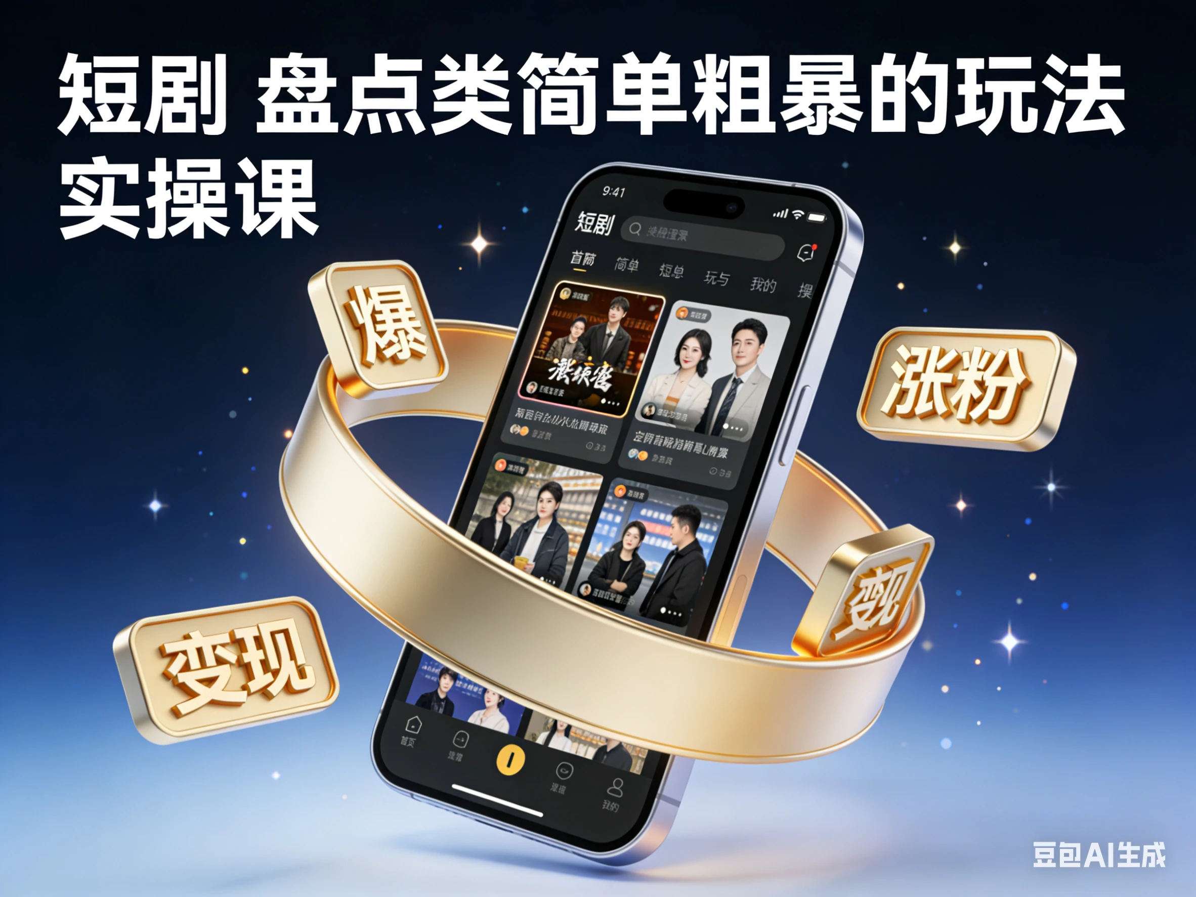 短剧 盘点类简单粗暴的玩法 实操课-七量思维