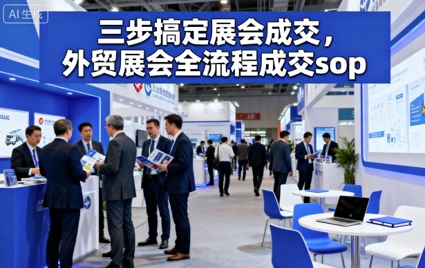三步搞定展会成交，外贸展会全流程成交sop-七量思维