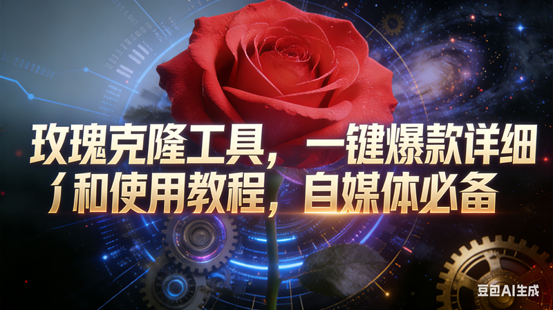 (16837期)玫瑰克隆工具,鲁大魔ai,自媒体必备神器,一键爆款,详细介绍,和使用教程-七量思维