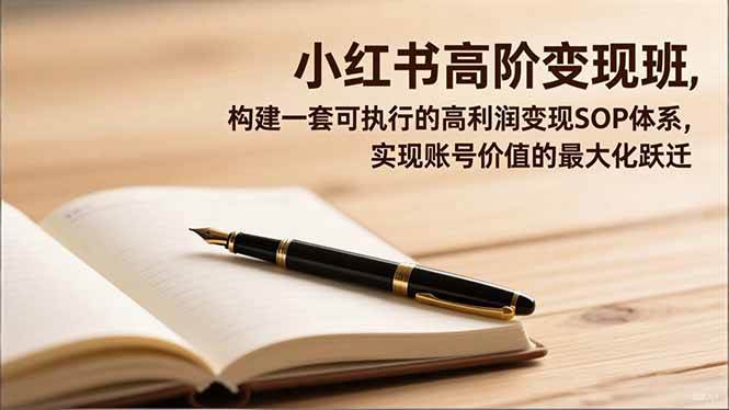 （16633期）小红书高阶变现班，构建一套可执行的高利润变现SOP体系，实现账号价值的最大化跃迁-七量思维